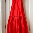 Jason Wu Halter Neck Red Midi Dress Photo 0