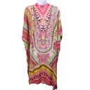 Gibson Latimer  Boho Pink Orange White Colorful Wrap NWT Small Photo 1