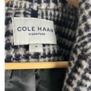 Cole Haan  Signature Houndstooth Plaid Wool Blend Belted Trench Coat Size 6 Photo 3