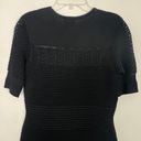 Jason Wu Grey  Pullover Black Short Sleeve Bodycon Black Knit Dress Size Small Photo 5