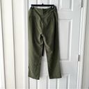 Anthropologie  Coquille Olive Green Soft Paperbag Tie Waist Casual Jogger Pants 8 Photo 43