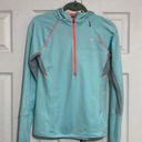 New Balance ‎ 1/4 zip up hooded activewear shirt women’s size small Photo 0