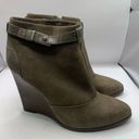 Coach  wedge ankle boots size 8.5M suede leather Photo 6