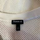 Torrid White Colorblock Open Stitch Knit Pullover Sweater Photo 10