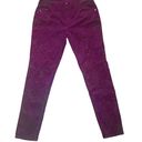 Elle Wine Paisley Print Corduroy Jeans Photo 0