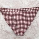 Topshop White and Brown Gingham Cheeky  Bikini Swim Bottoms Photo 7