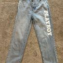 PacSun The Playboy by  Light Blue High Waisted Straight Leg Jean Size 0/24 Photo 3