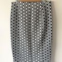 Lane Bryant NEW  16 Black White Print Textured Zip Pencil Skirt Career Knit Photo 3