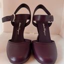 Salvatore Ferragamo  Gazania Mary Jane Sandal eggplant size 7 Photo 7