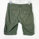 CAbi  Ivy League Green Utility Pocket Bermuda Shorts Style #816 Size 2 Photo 2