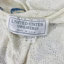 United States Sweaters Vintage 90’s United States Sweater Blue & Purple Butterfly Crochet Cardigan Photo 7