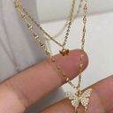 Gold Plated Butterfly Necklace Photo 0