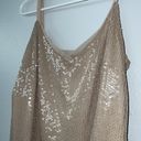 White House | Black Market champagne sequin spaghetti strap tank top Photo 1