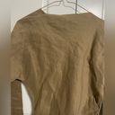 ZARA NWT  linen top with cross tie in front, fall, cozy women’s size small Photo 4