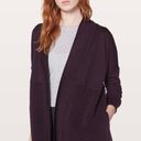 Lululemon Sit In Lotus Wrap II Black Cherry Cardigan Photo 7