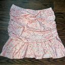 SheIn Fitted Pink Floral Skirt Photo 0