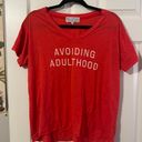 Wildfox “Avoiding Adulthood” Graphic Tee Photo 0