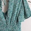 Francesca's Francesca’s Green Floral Jumpsuit Photo 6