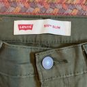 Levi's NWOT ARMY GREEN WHITE TAB  511 SLIM JEANS Photo 3