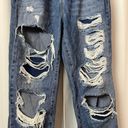 Cello High Waisted Ripped Blue Jeans Distressed Straight Leg Denim Jeans Size 5 Photo 1