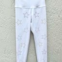 Beach Riot  star embellished leggings sports bra set white small / medium Photo 6