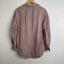 We The Free  Mauve Long Sleeve Button Down Shacket Style Small Photo 4