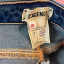 L'Agence L’AGENCE Sada Cropped Jeans Raw Hem Manchester Blue NWT Size 28 Photo 3