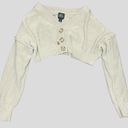 Urban Outfitters bdg ‘mari’ cropped cardigan sweater with buttons in beige  Photo 1