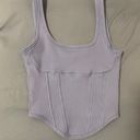 PINK - Victoria's Secret Light Blue Corset Top Photo 3