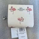 Coach  Flamingo Print Snap Card Case Wallet Photo 0