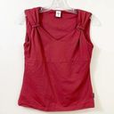 prAna  Sleeveless Burgandy Athletic Tank Photo 0