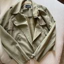 Haute Monde Green Suede Jacket Photo 0