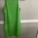 Mango Green Ribbed Knit Halter Neck Mini Dess Women's Size Small Photo 8