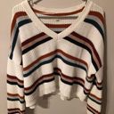 LA Hearts Striped Cropped Sweater Photo 2