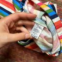 Lush Clothing LUSH RAINBOW VERTICAL STRIPE LINEN SHORTS Photo 2