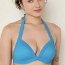 PINK - Victoria's Secret Victoria's Secret PINK Push Up Triangle Bikini Top & Bottom Swim Set Blue S Photo 1