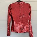 Veronica Beard  Women’s 2 Red Sequin Lucinda Blouse Photo 2