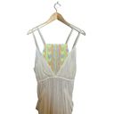 Free People Movement NEW  Morning Rise Ivory Embroidered Neon Onesie Jumpsuit XS Photo 3