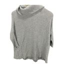 Anthropologie  Womens Mystree Pullover Sweater Gray 3/4 Sleeve Knit Pockets S/M Photo 1