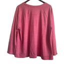 Holiday Time Women Christmas Top 2X Pink Gold Sequence Trees Novelty Fleece  Photo 2