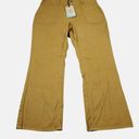 prAna  Sancho Slim Chino Pants Women's Size 10 Brown Yellow Organic Cotton Photo 0