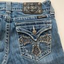 Miss Me  Jeans Boot Cut Crystal Rhinestone Flap Pockets Denim Cross JP5046L 27 Photo 1