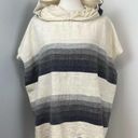 Lemlem NEW   Gray Striped Debizaza Hooded Poncho Large Photo 4