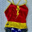 One Piece NWOT Vintage Y2K Splish Awesome Girl Thin Strap  Swimsuit - 30 Photo 4