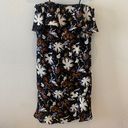 A.L.C. Strapless Black Floral Mini Dress Photo 1