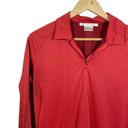 Nike  Golf Women’s Long Sleeve Quarter Zip Pullover in Red Size M Photo 2