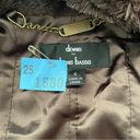 Dennis Basso Dennis by  Brown Faux Fur Moto Jacket, Sz S Photo 8