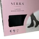 Serra  Ankle Booties Faux Leather Pull On Wedge Boots Photo 11