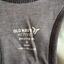 Old Navy Active Breathe On Gray Racerback Exercise Athletic Tank Top Size Small Photo 2