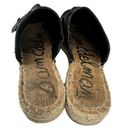 Sam Edelman  Lynda Black Leather Espadrille Mules Photo 4